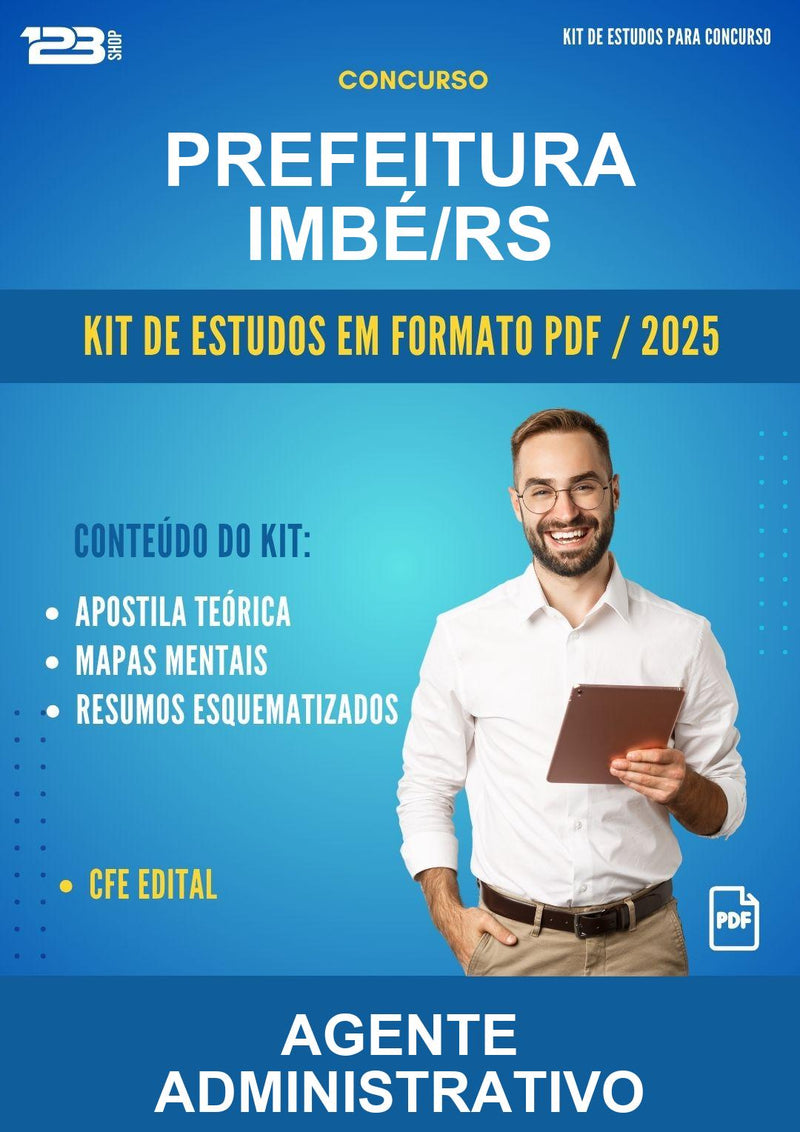 Kit de Estudos para o Concurso Prefeitura Imbé/RS para Agente Administrativo