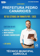 Kit de Estudos para o Concurso Prefeitura Pedro Canário/ES para Técnico Municipal Agrícola