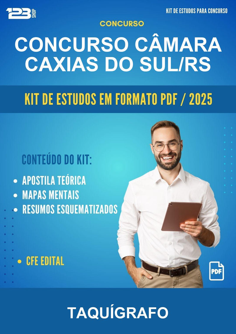 Kit de Estudos para o Concurso Câmara Caxias do Sul/RS para Taquígrafo