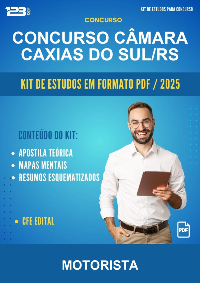 Kit de Estudos para o Concurso Câmara Caxias do Sul/RS para Motorista