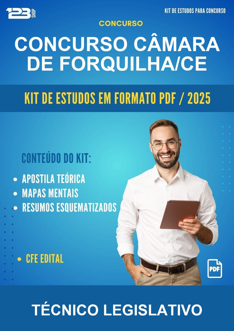 Kit de Estudos para o Concurso Câmara de Forquilha/CE para Técnico Legislativo