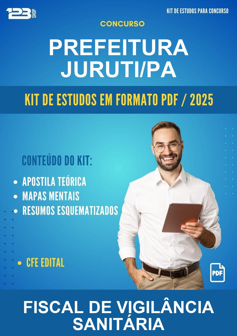 Kit de Estudos para o Concurso Prefeitura Juruti/PA para Fiscal de Vigilância Sanitária
