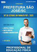 Kit de Estudos para o Concurso Prefeitura São José/SC para Profissional de Educação Física