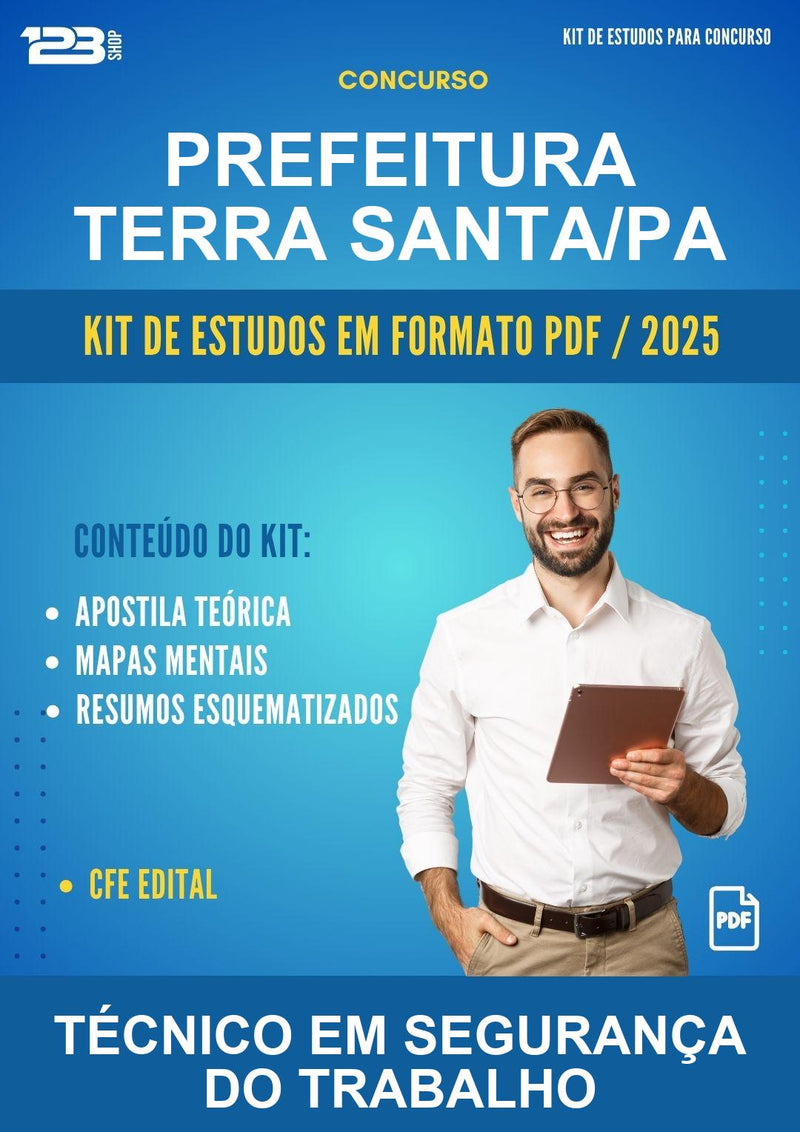 Kit de Estudos para o Concurso Prefeitura Terra Santa/PA para Técnico Em Segurança do Trabalho