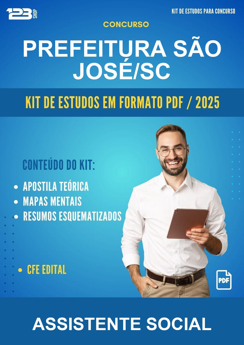 Kit de Estudos para o Concurso Prefeitura São José/SC para Assistente Social