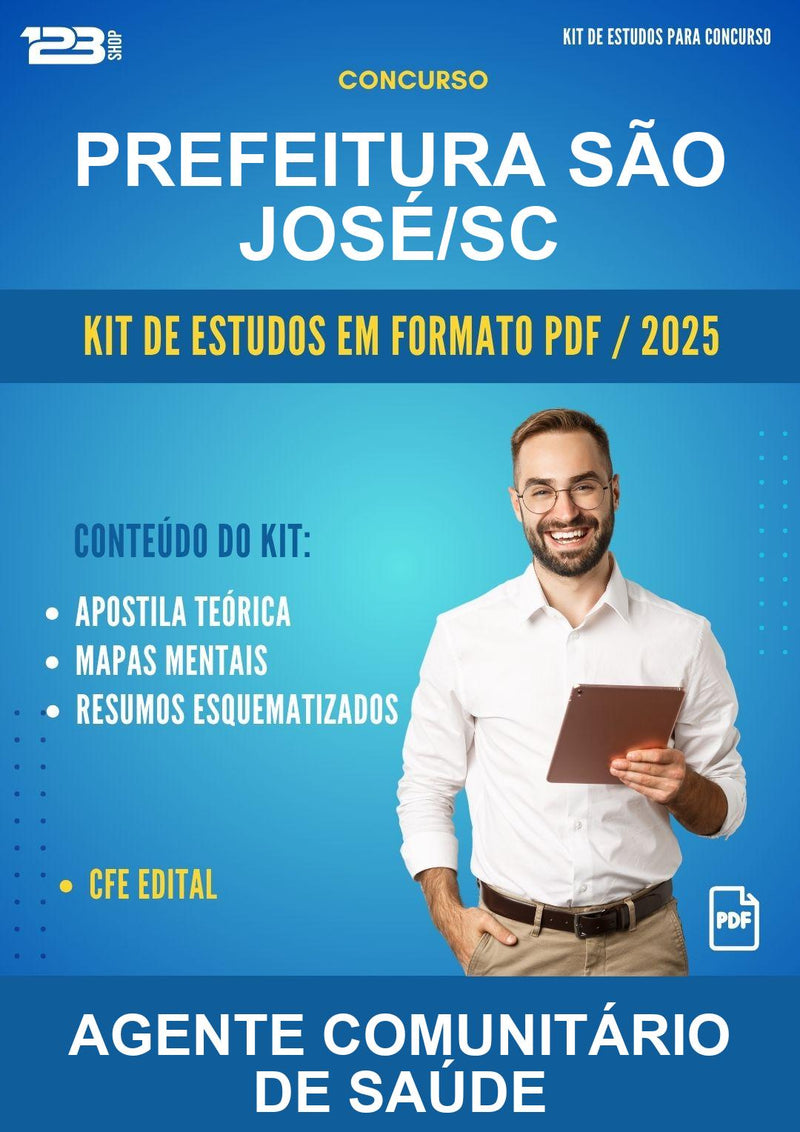 Kit de Estudos para o Concurso Prefeitura São José/SC para Agente Comunitário de Saúde