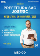 Kit de Estudos para o Concurso Prefeitura São José/SC para Médico