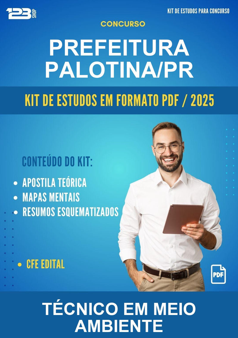 Kit de Estudos para o Concurso Prefeitura Palotina/PR para Técnico Em Meio Ambiente