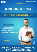Kit de Estudos para o Concurso Pc/PI para Perito Oficial Criminal Eng Agrimensura
