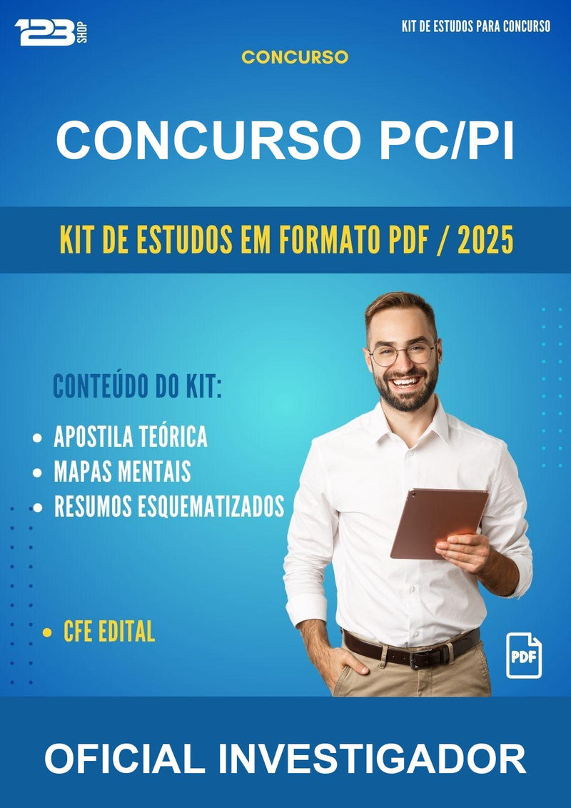 Kit de Estudos para o Concurso Pc/PI para Oficial Investigador