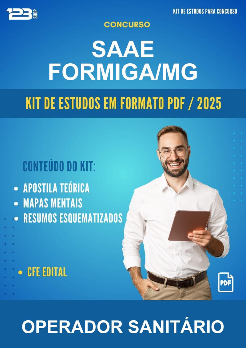 Kit de Estudos para o Concurso Saae Formiga/MG para Operador Sanitário