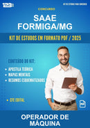 Kit de Estudos para o Concurso Saae Formiga/MG para Operador de Máquina