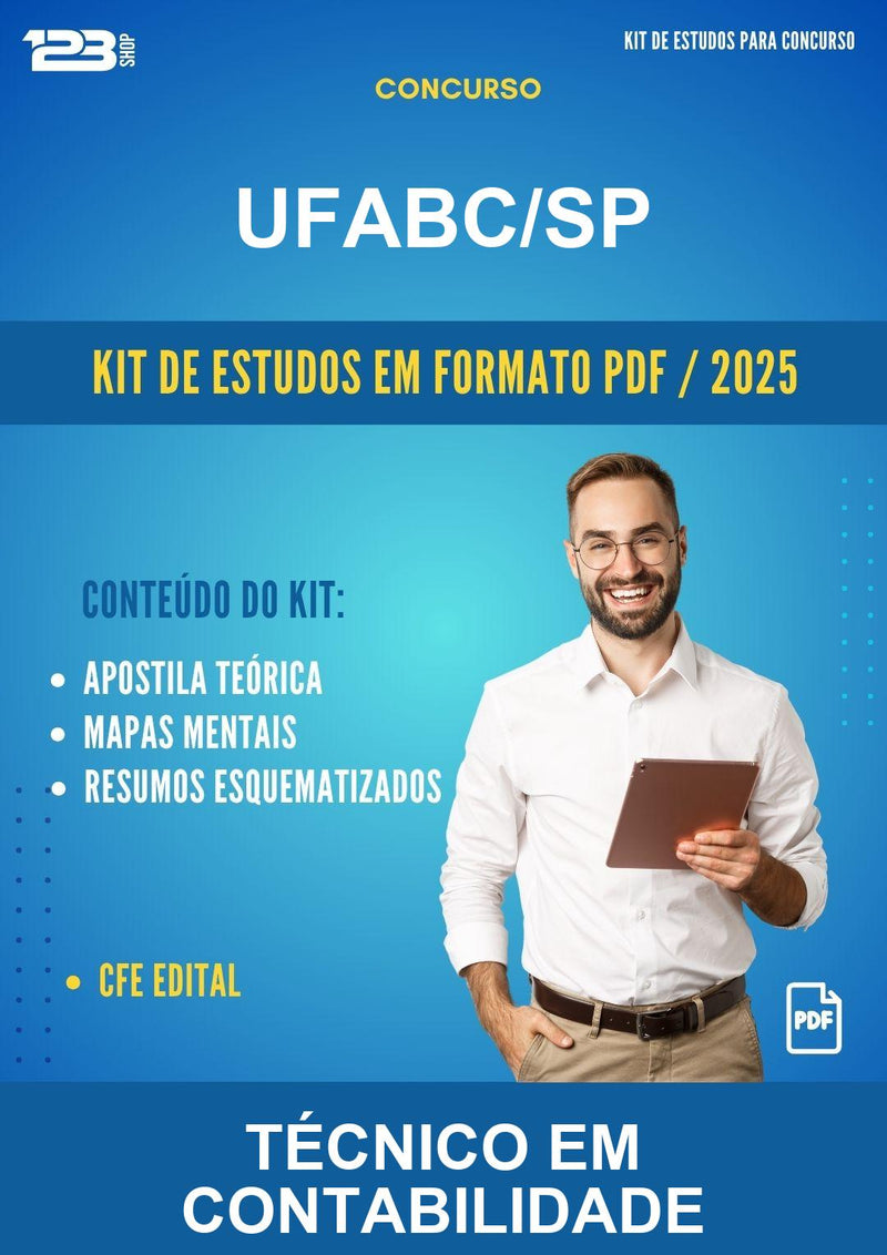 Kit de Estudos para o Concurso Ufabc/SP para Técnico Em Contabilidade