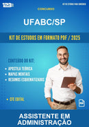 Kit de Estudos para o Concurso Ufabc/SP para Assistente Em Administração