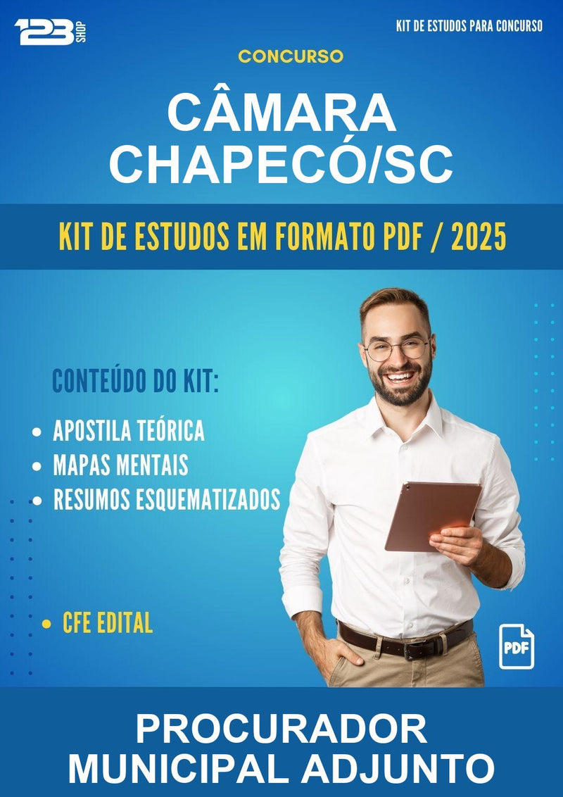 Kit de Estudos para o Concurso Câmara Chapecó/SC para Procurador Municipal Adjunto