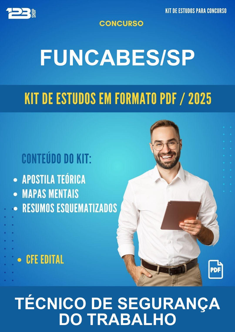 Kit de Estudos para o Concurso Funcabes/SP para Técnico de Segurança do Trabalho