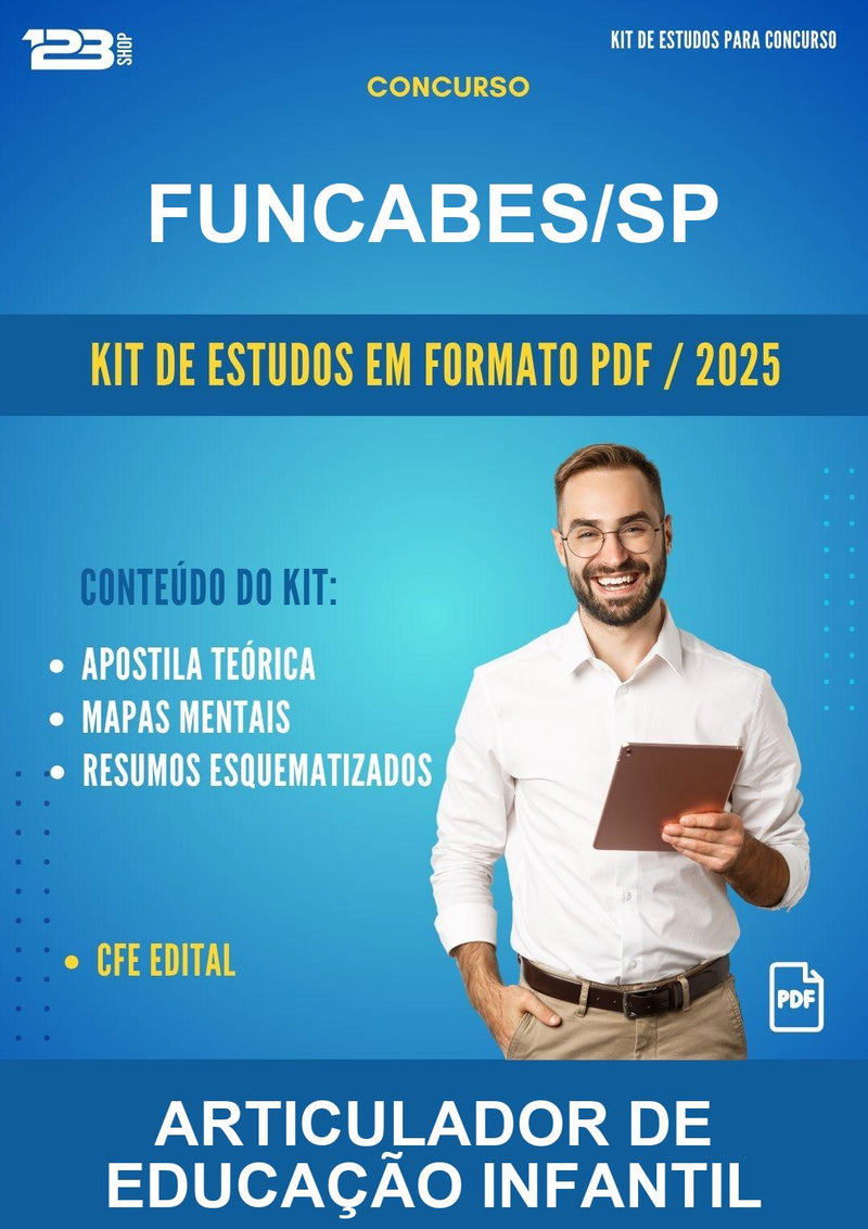 Kit de Estudos para o Concurso Funcabes/SP para Articulador de Educação Infantil