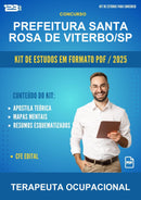 Kit de Estudos para o Concurso Prefeitura Santa Rosa de Viterbo/SP para Terapeuta Ocupacional