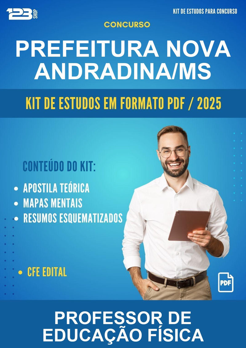 Kit de Estudos para o Concurso Prefeitura Nova Andradina/MS para Professor de Educação Física