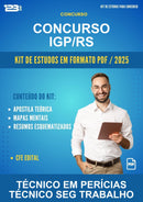 Kit de Estudos para o Concurso Igp/RS para Técnico Em Perícias Técnico Seg Trabalho