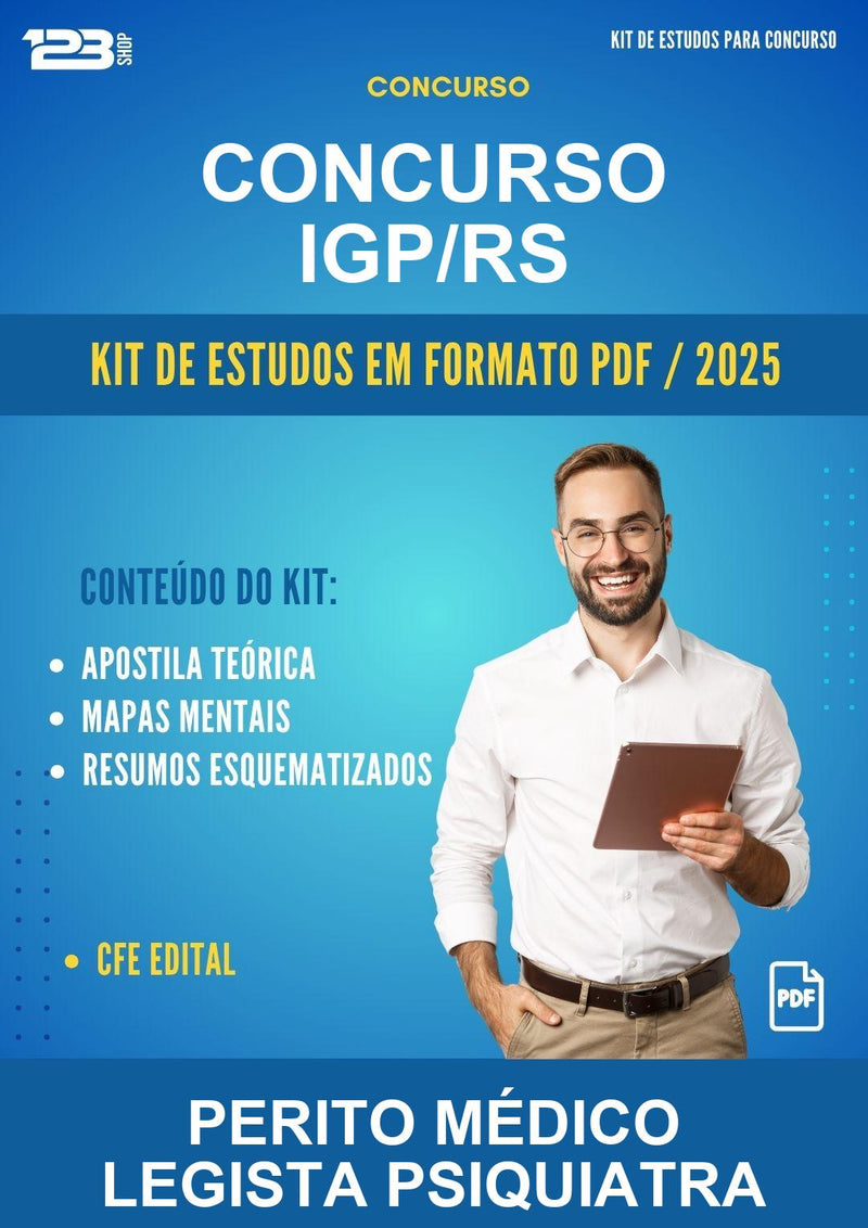 Kit de Estudos para o Concurso Igp/RS para Perito Médico Legista Psiquiatra