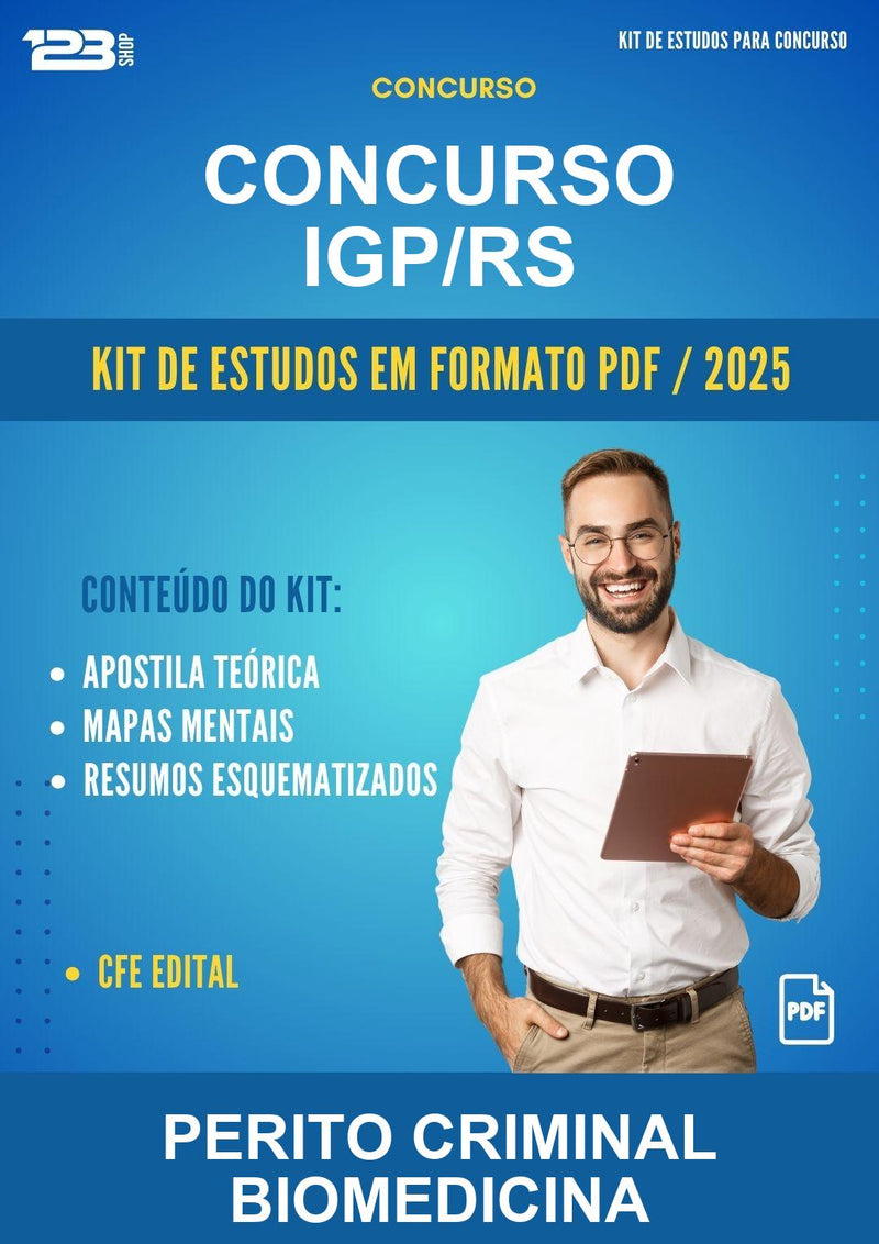 Kit de Estudos para o Concurso Igp/RS para Perito Criminal Biomedicina