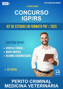 Kit de Estudos para o Concurso Igp/RS para Perito Criminal Medicina Veterinária