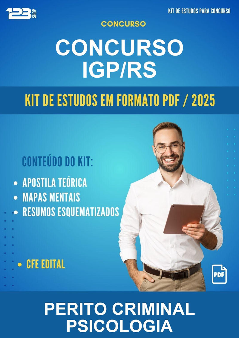 Kit de Estudos para o Concurso Igp/RS para Perito Criminal Psicologia