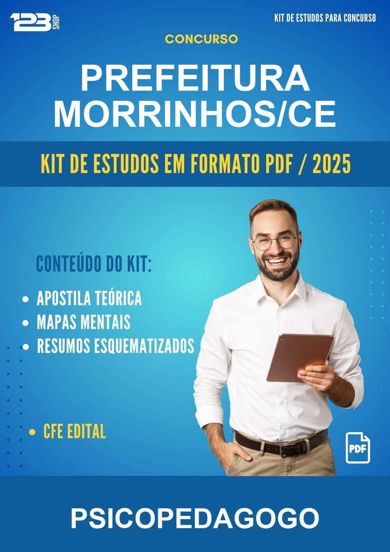 Kit de Estudos para o Concurso Prefeitura Morrinhos/CE para Psicopedagogo