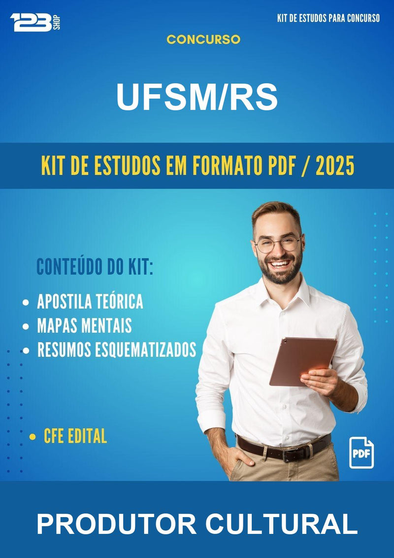 Kit de Estudos para o Concurso Ufsm/RS para Produtor Cultural
