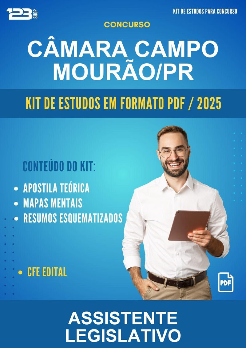 Kit de Estudos para o Concurso Câmara Campo Mourão/PR para Assistente Legislativo