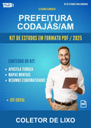 Kit de Estudos para o Concurso Prefeitura Codajás/AM para Coletor de Lixo
