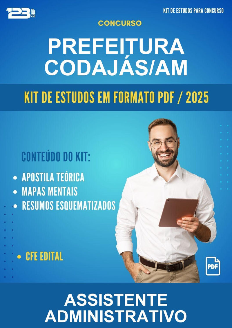 Kit de Estudos para o Concurso Prefeitura Codajás/AM para Assistente Administrativo