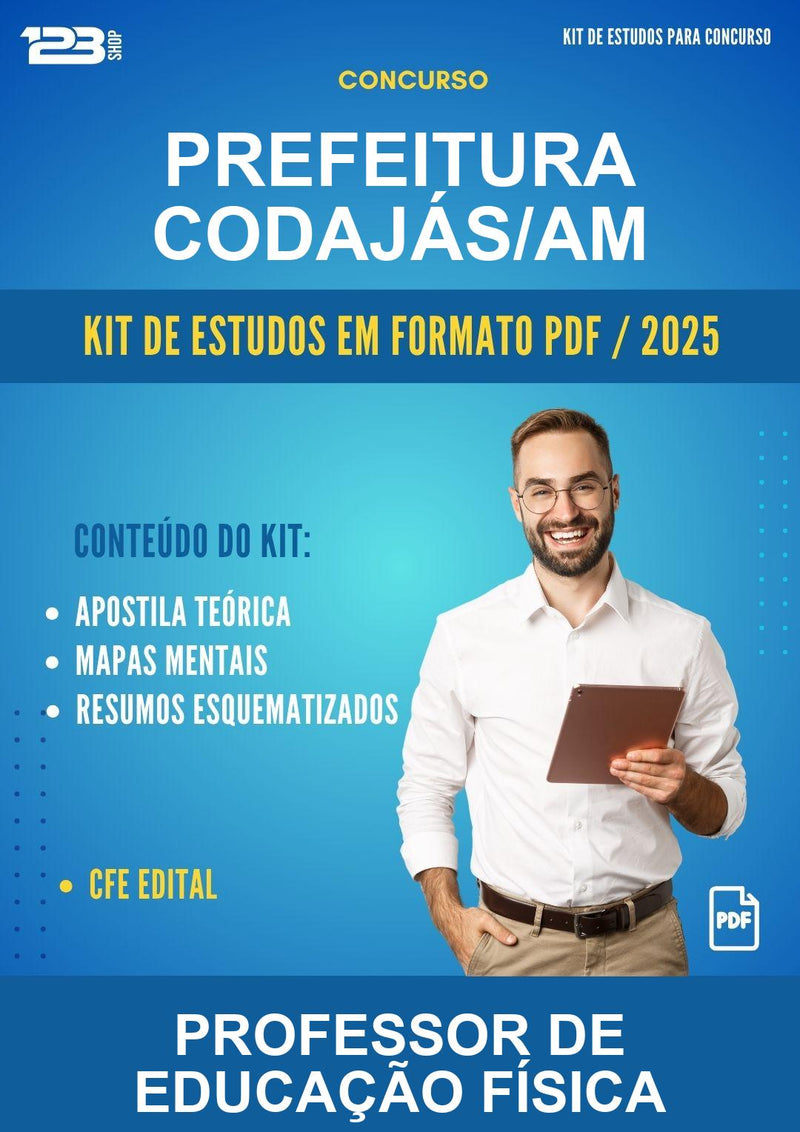Kit de Estudos para o Concurso Prefeitura Codajás/AM para Professor de Educação Física