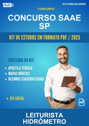 Kit de Estudos para o Concurso Saae Sp para Leiturista Hidrômetro