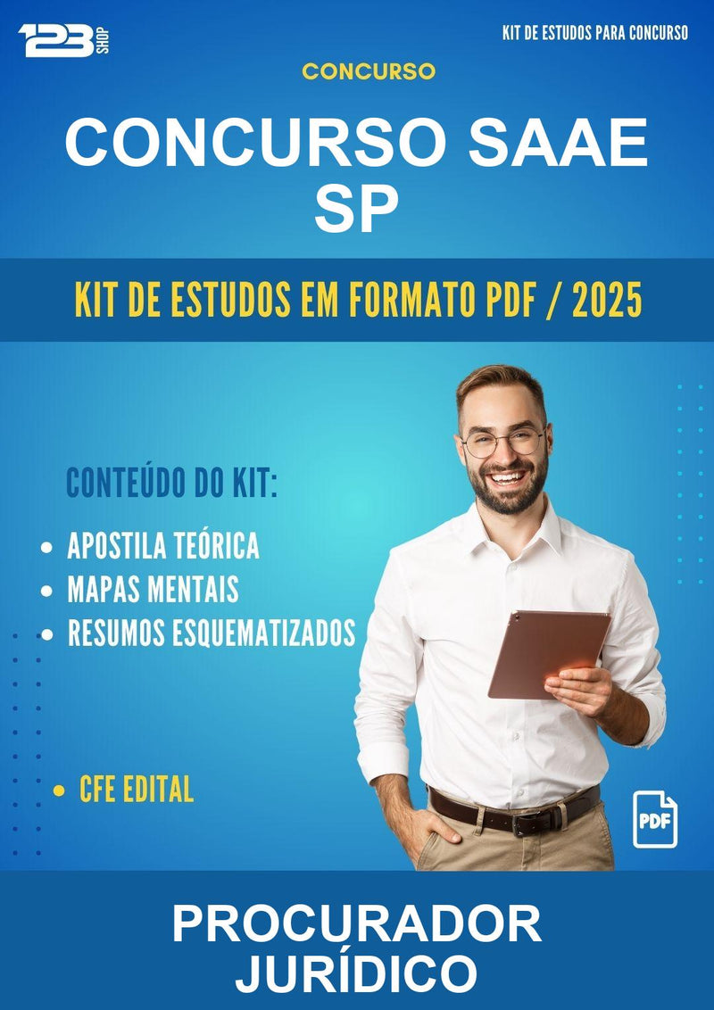 Kit de Estudos para o Concurso Saae Sp para Procurador Jurídico