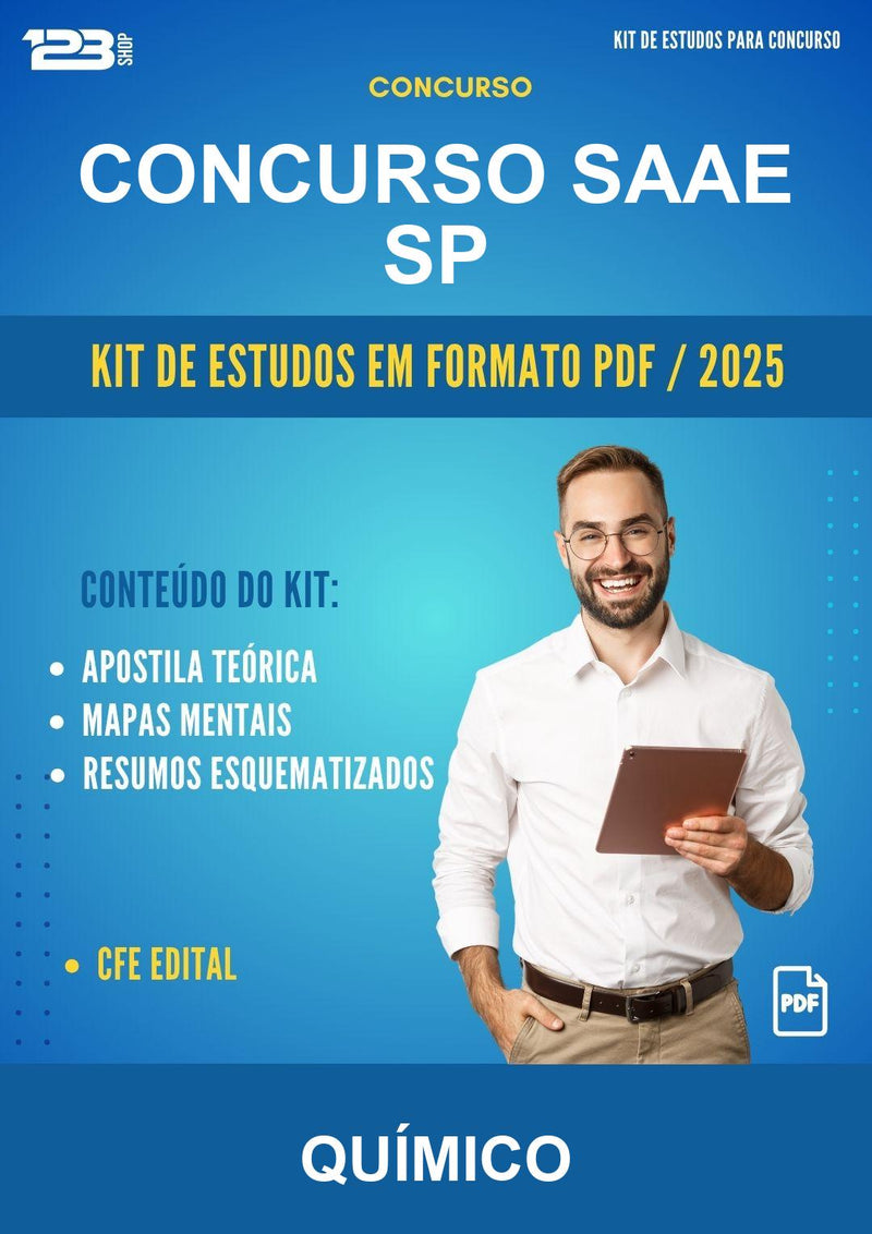 Kit de Estudos para o Concurso Saae Sp para Químico