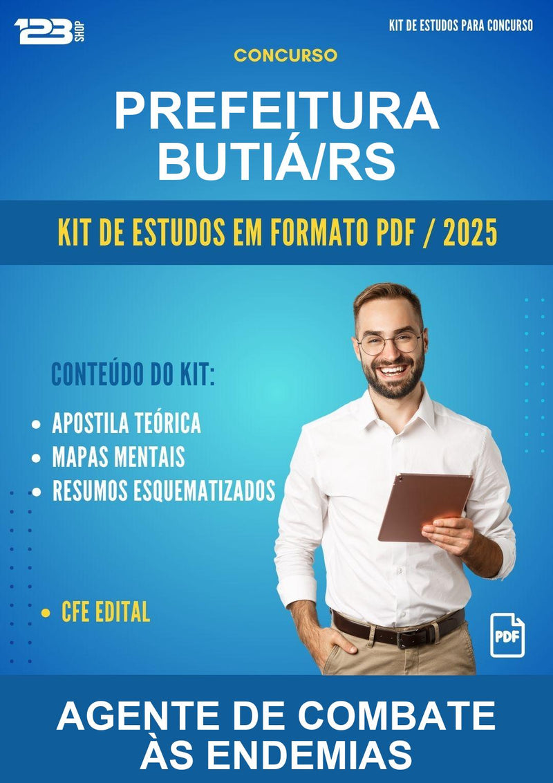 Kit de Estudos para o Concurso Prefeitura Butiá/RS para Agente de Combate Às Endemias