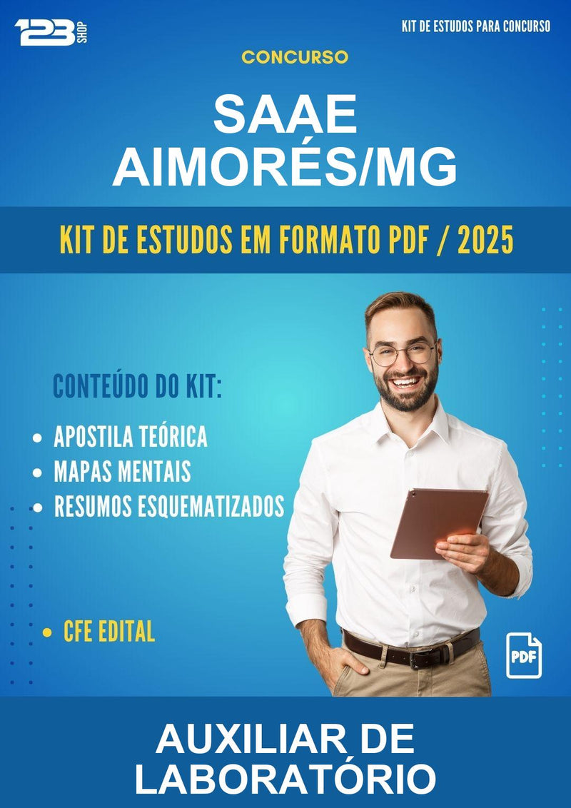 Kit de Estudos para o Concurso Saae Aimorés/MG para Auxiliar de Laboratório