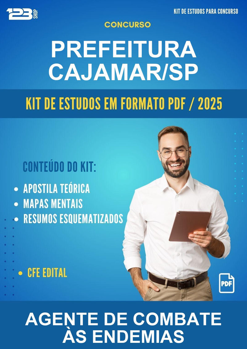 Kit de Estudos para o Concurso Prefeitura Cajamar/SP para Agente de Combate Às Endemias