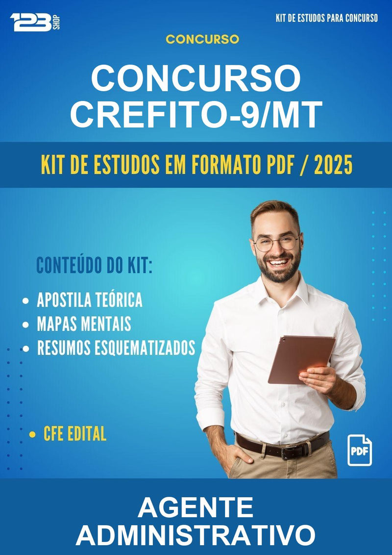 Kit de Estudos para o Concurso Crefito-9/MT para Agente Administrativo