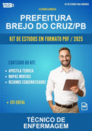 Kit de Estudos para o Concurso Prefeitura Brejo do Cruz/PB para Técnico de Enfermagem