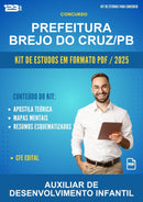 Kit de Estudos para o Concurso Prefeitura Brejo do Cruz/PB para Auxiliar de Desenvolvimento Infantil