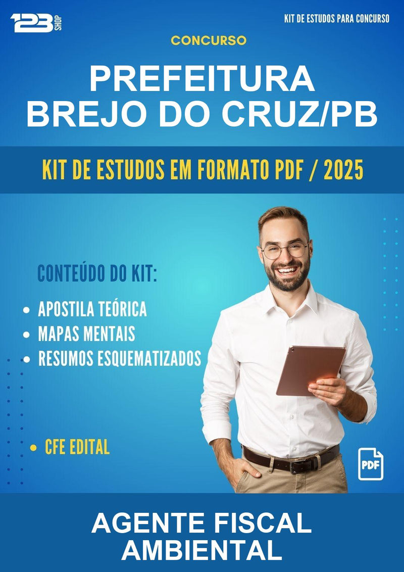 Kit de Estudos para o Concurso Prefeitura Brejo do Cruz/PB para Agente Fiscal Ambiental