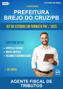 Kit de Estudos para o Concurso Prefeitura Brejo do Cruz/PB para Agente Fiscal de Tributos