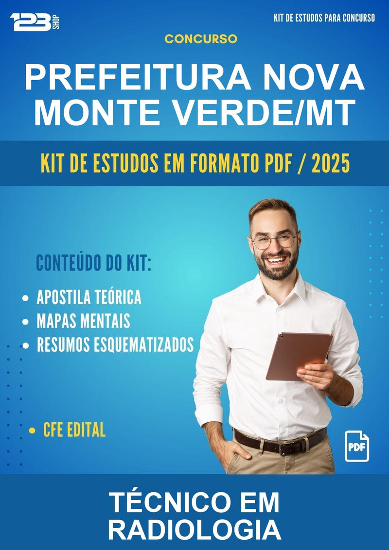 Kit de Estudos para o Concurso Prefeitura Nova Monte Verde/MT para Técnico Em Radiologia