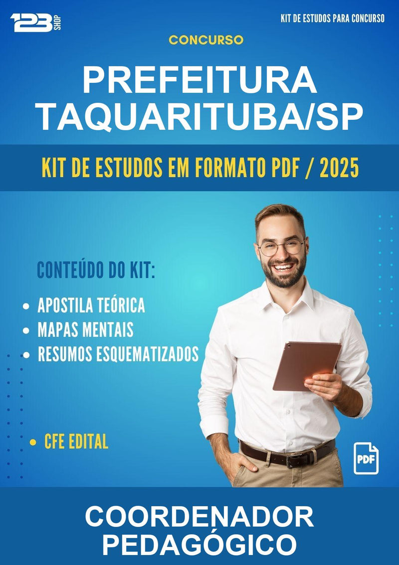 Kit de Estudos para o Concurso Prefeitura Taquarituba/SP para Coordenador Pedagógico