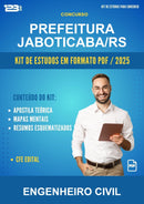 Kit de Estudos para o Concurso Prefeitura Jaboticaba/RS para Engenheiro Civil