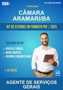 Kit de Estudos para o Concurso Câmara Aramari/BA para Agente de Serviços Gerais