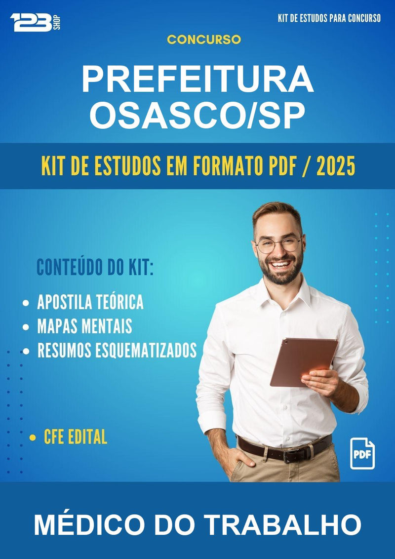 Kit de Estudos para o Concurso Prefeitura Osasco/SP para Médico do Trabalho